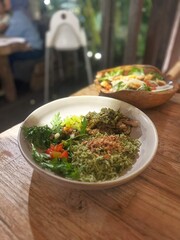 Close-up of Two Bowls of Salad
