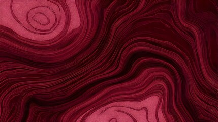 Abstract red layered flowing wave texture with intricate contour patterns and depth, modern 3D paper cut style background for artistic and design use.