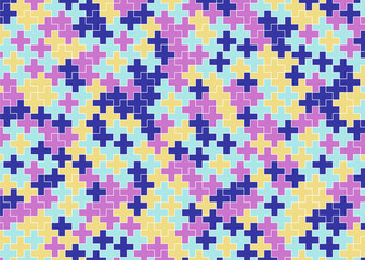 幾何学的なタイル模様 背景