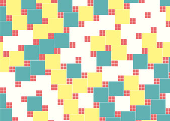 幾何学的なタイル模様 背景