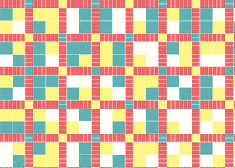 幾何学的なタイル模様 背景