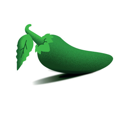 Jalape&ntilde;o Pepper Vector Illustration