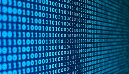 Binary code background image