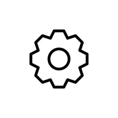 Gear icon vector. Setting icon.