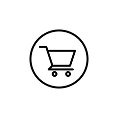 Shopping cart icon vector. Shopping icon.