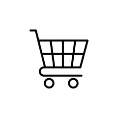 Shopping cart icon vector. Shopping icon.