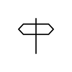 Signpost icon vector. Road sign icon.