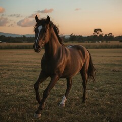 Fototapeta premium horse in the field