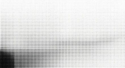 Halftone Dots Gradient Transition Background, Abstract Dotted Pattern Texture