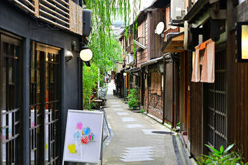 柳小路　京都の四条河原町の裏路地