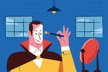 Dracula Face Make Up