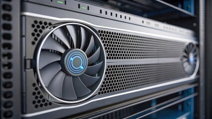 High performance server with advanced cooling system designed for optimal efficiency cybersecurity and 5G applications critical infrastructure