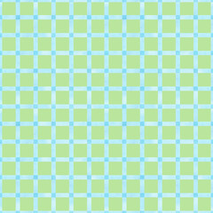 Seamless blue checkered pattern geometric background. Classic endless check backdrop. Hand drawn watercolor repeating illustration for textile, wrapping, wallpaper, fabric, paper, cover, decor