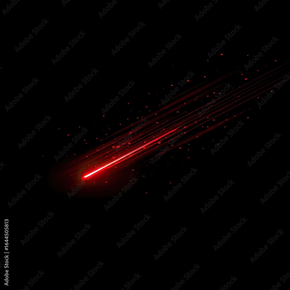 Canvas Prints dramatic abstract depiction of a celestial object, trails of light streaking across blackness