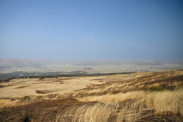 March 25 2025 Scenic Landscape with Vast Sky and Peaceful Countryside Fields, Japan