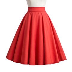 red dress isolated on white background