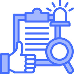 Incident Review blue icon