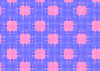 和をイメージしたドット柄 タイル 背景