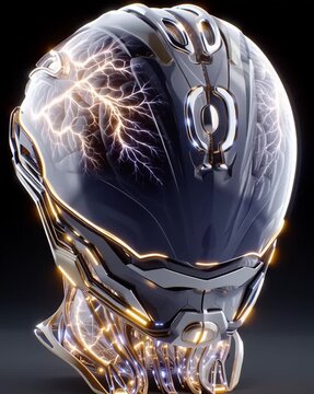 Mind-Machine Interface Helmet with Fractals