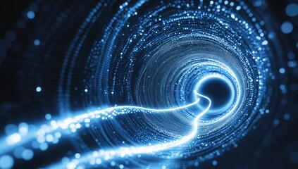 Abstract swirling tunnel of light (1)