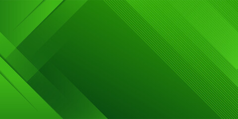 Abstract green sporty background template vector with shiny lines and lights.