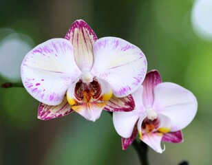 Obraz premium Anggrek Bulan or Phalaenopsis aphrodite. is a species of orchid found from southeastern Taiwan to the Philippines.