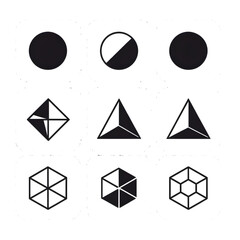 Geometric Shape Icons Grid