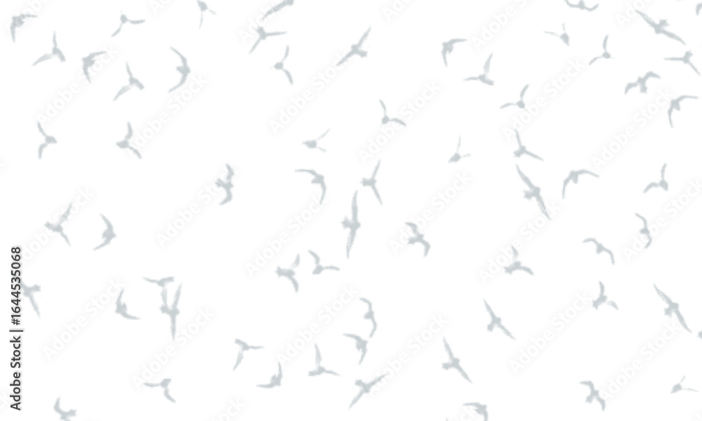 Poster scattered pixelated shapes in shades of gray on a stark black background isolated on transparent bac