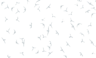 Fototapeta premium Scattered pixelated shapes in shades of gray on a stark black background isolated on transparent background