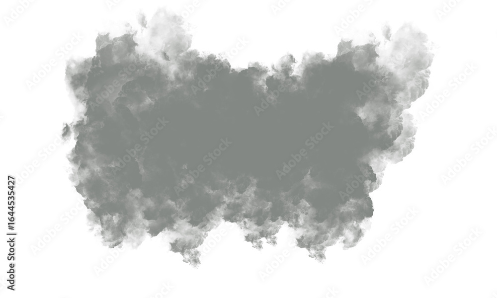 Poster abstract gray shape with jagged edges on a black background illustration isolated on transparent bac
