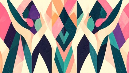 Fototapeta premium Abstract symmetrical pattern