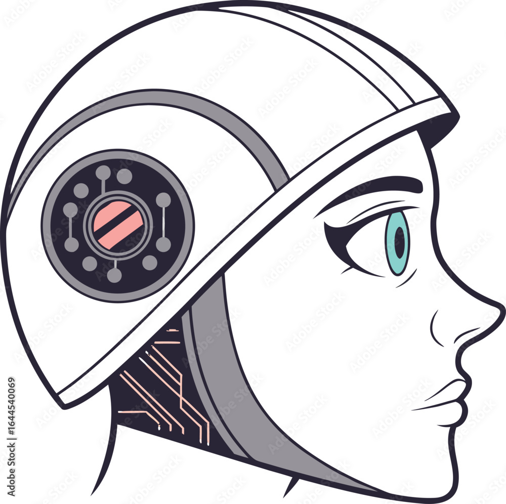 Poster hyper detailed futuristic ai eye icon with intricate iris patterns symbolizing advanced technology a