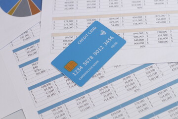 Businessman analyzing data charts and reports for marketing strategy, financial planning,...