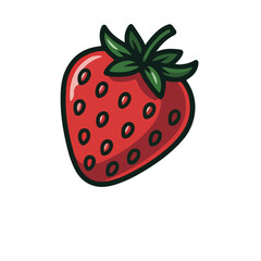 Fototapeta premium Enjoy The Sweet Fresh Taste Of Delicious Strawberry Fruit