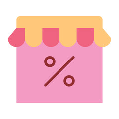 Cyber Monday Store Flat Vector


