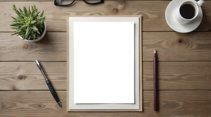 A4 paper mockup template for design 