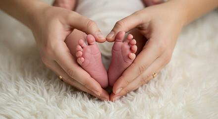 Tiny Toes, Tender Love A Newborn's Heartfelt First Photo
