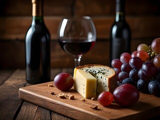 Rustic Wine and Cheese Delight