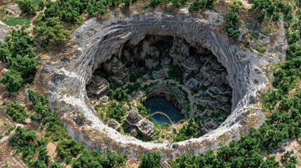 A fantastical, hollowed-out world