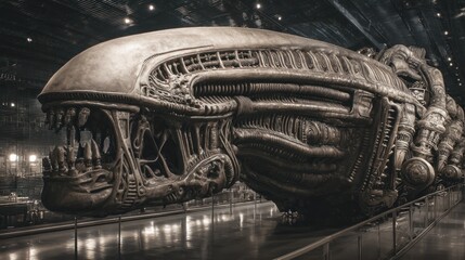 Alien spacecraft, dark display