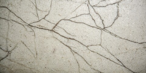 Obraz premium Light gray surface with a network of branching, dark gray cracks