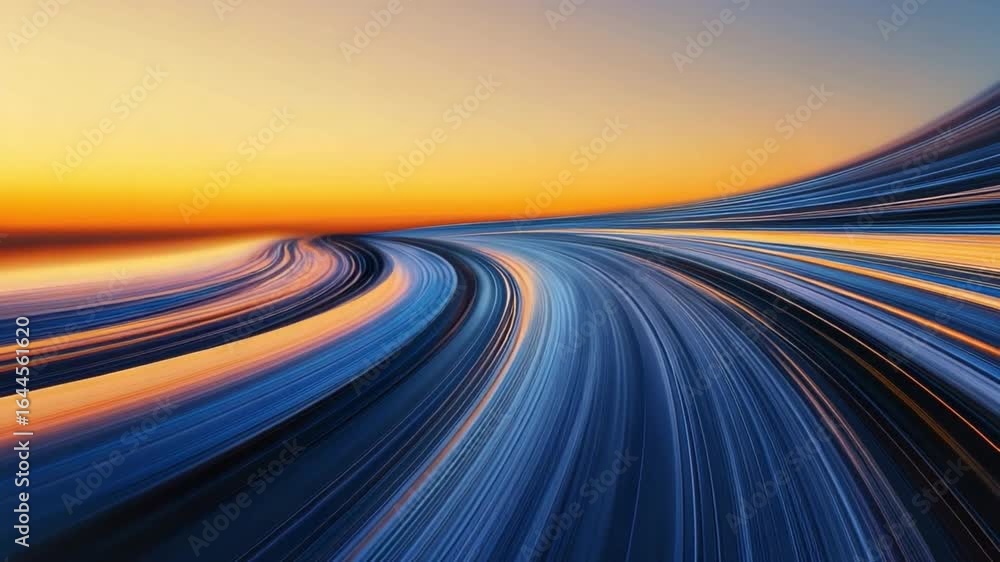 Aufkleber abstract motion blur background with vibrant colors showcasing dynamic curves and lines at dusk or d