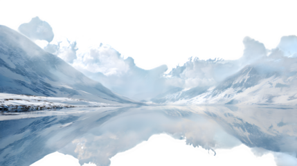 snow covered mountains