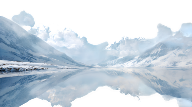 snow covered mountains