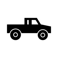 truck pickup icon vector isolated on white background