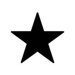 Obraz premium simple star icon design vector isolated on white background