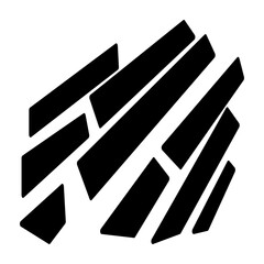 abstract bar design vector on white background