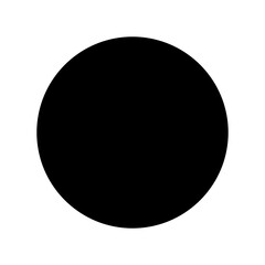 solid black circle icon vector illustration