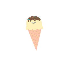 Ice cream cone cartoon