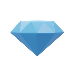 Blue Crystal Diamond Shape Icon